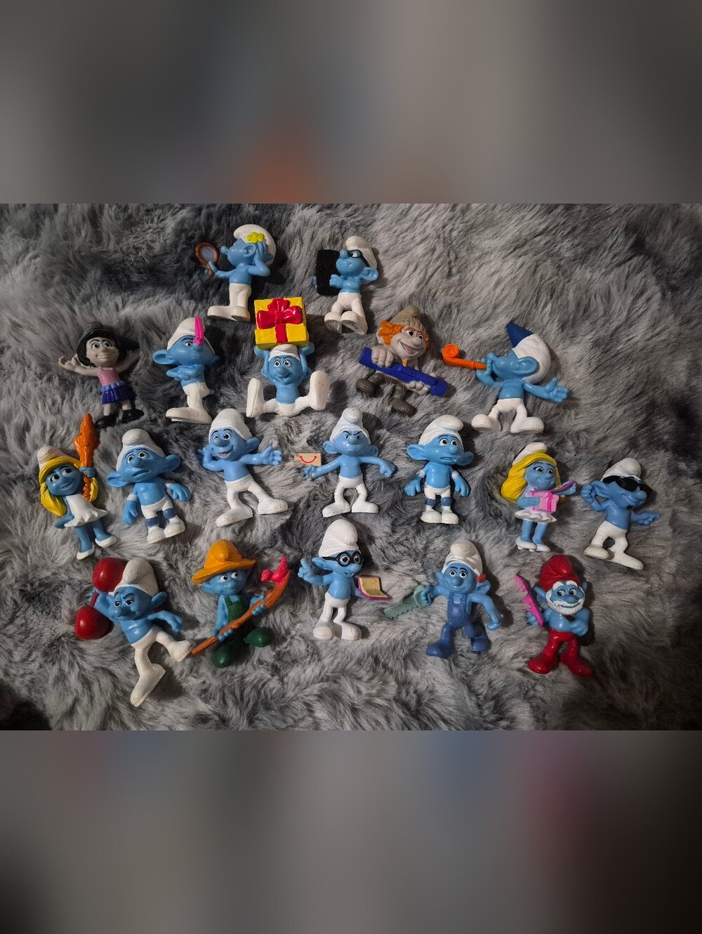 Smurfs Figures Figurines Collectibles Lot (19)